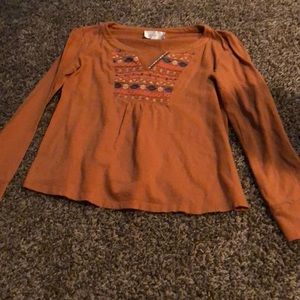 Long sleeve cotton top